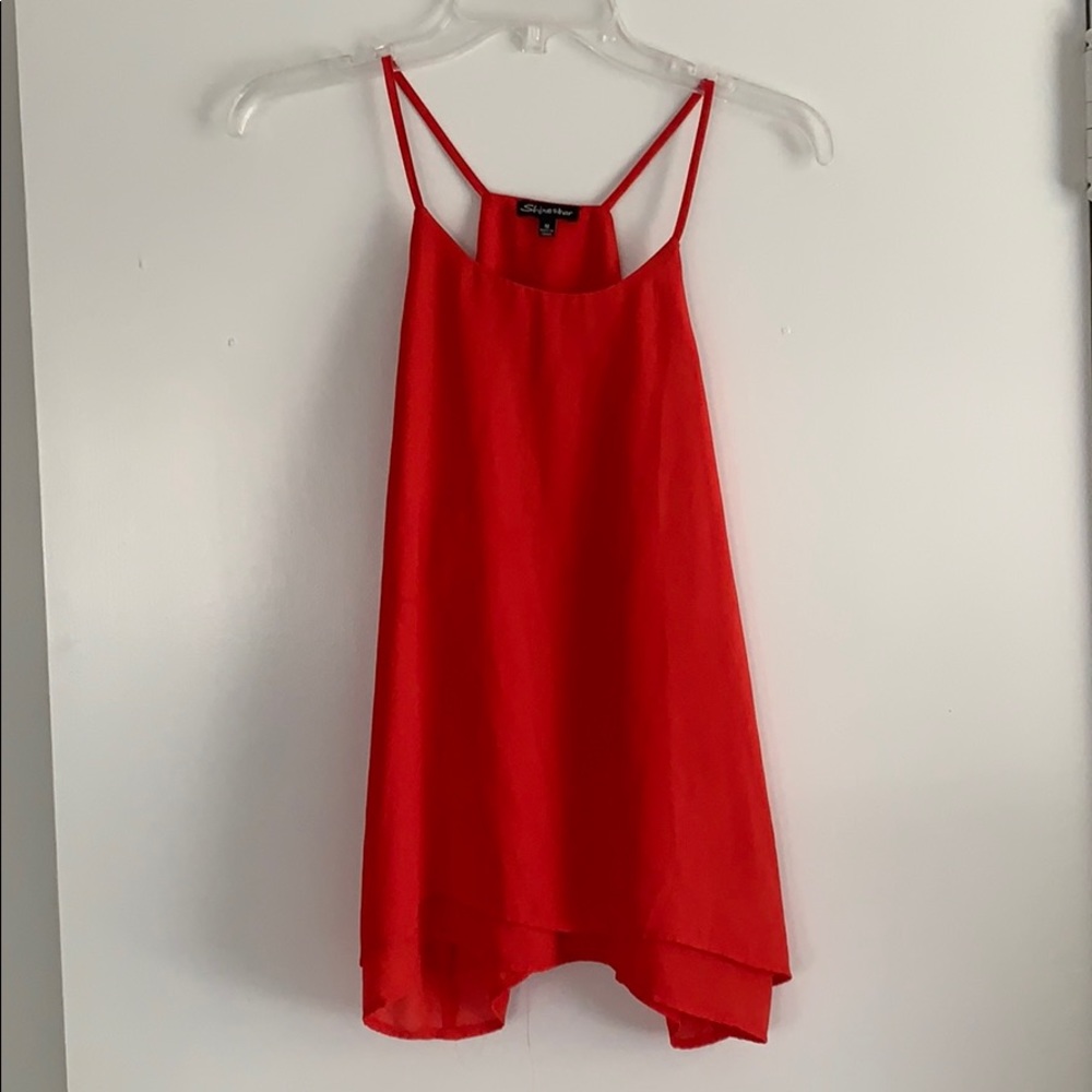 Red dress shirt